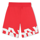 Bermudas de algod&atilde;o em molet&atilde;o DKNY 
                    BOY