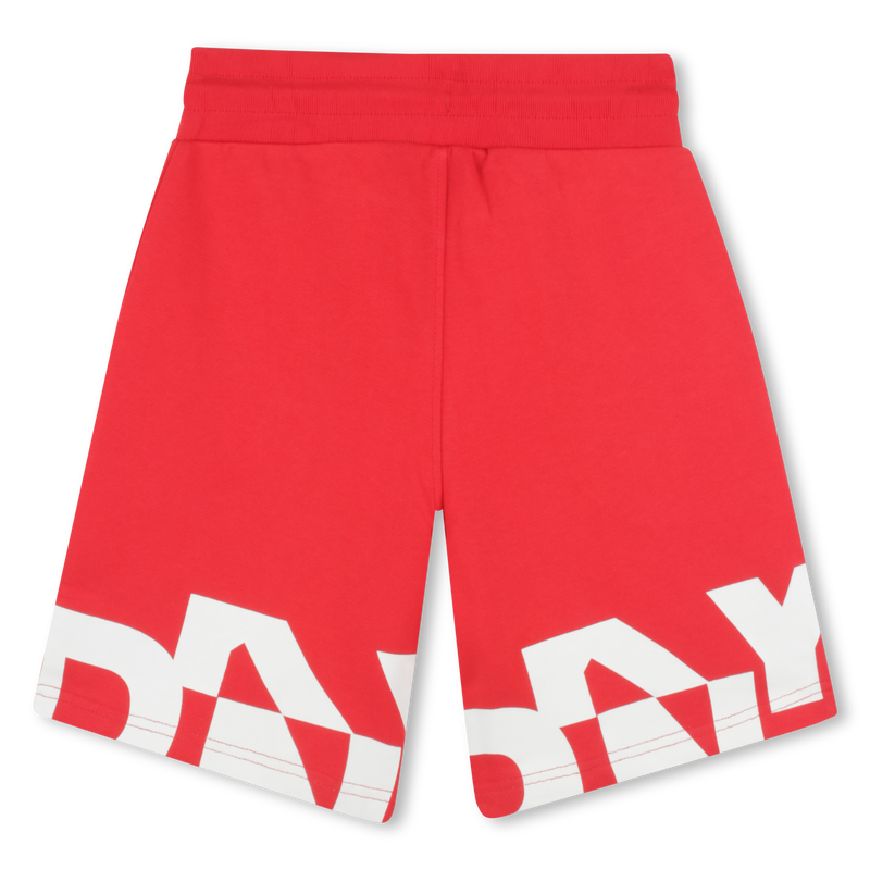 Bermudas de algod&atilde;o em molet&atilde;o DKNY 
                        BOY