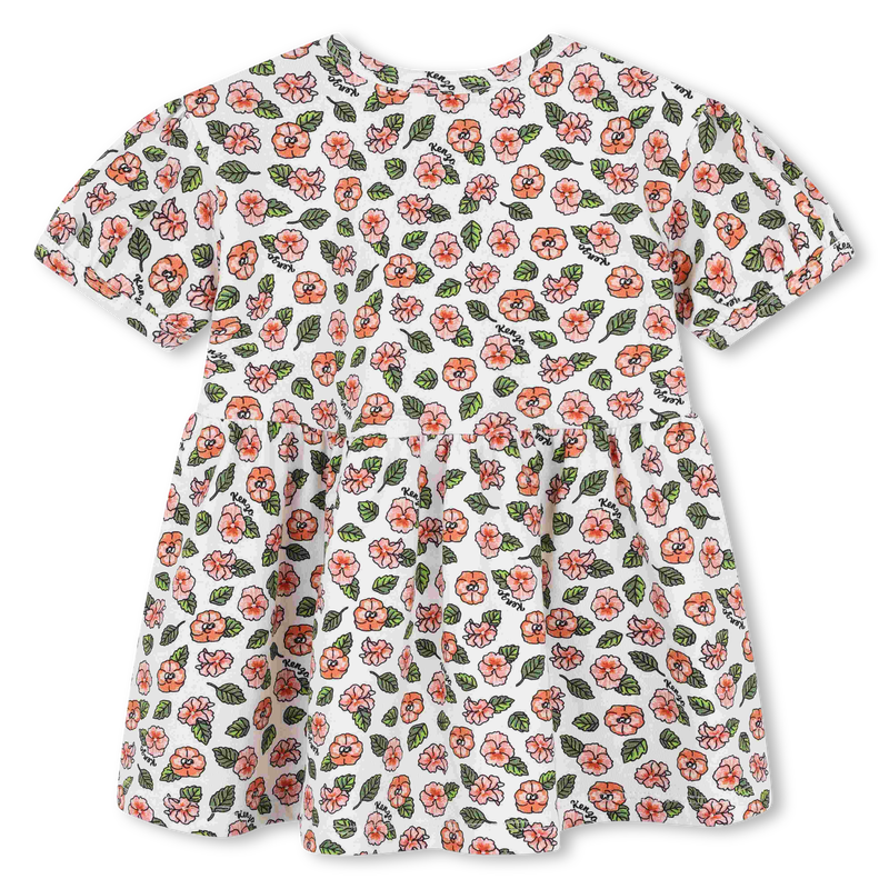 Vestido estampado manga balão KENZO KIDS 
                    GIRL