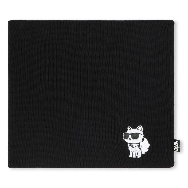 Gorro e cachecol tubular KARL LAGERFELD KIDS 
                        GIRL