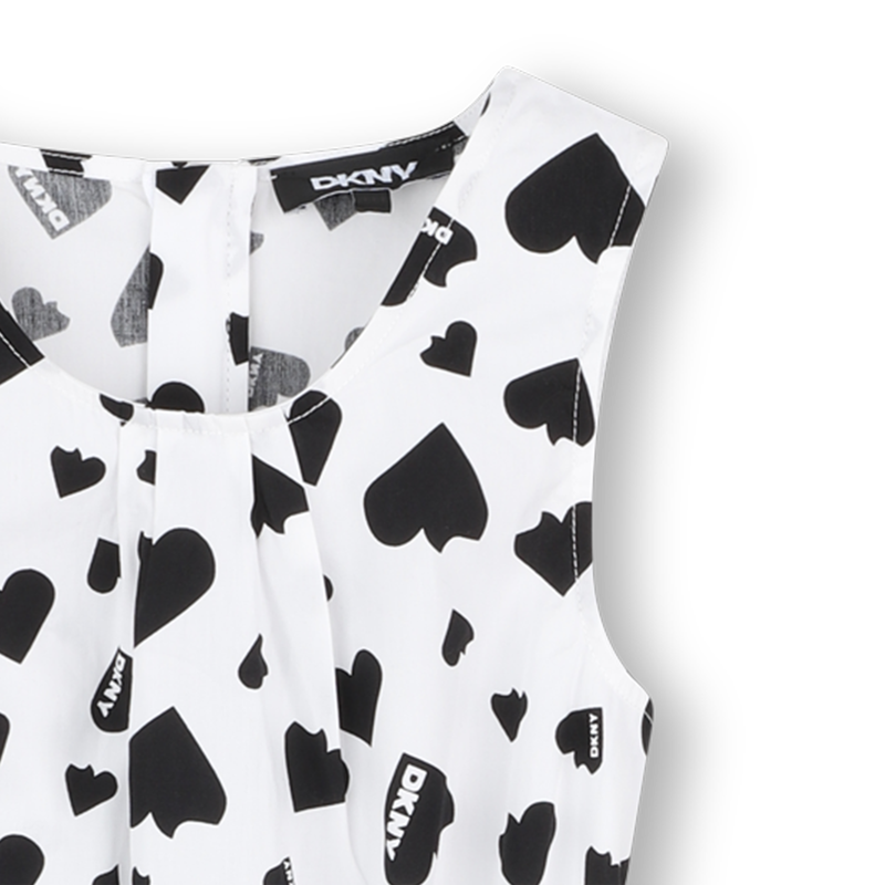 Vestido estampado em algod&atilde;o DKNY 
                        GIRL