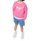 Sweatshirt em molet&atilde;o HUGO 
                    MENINA