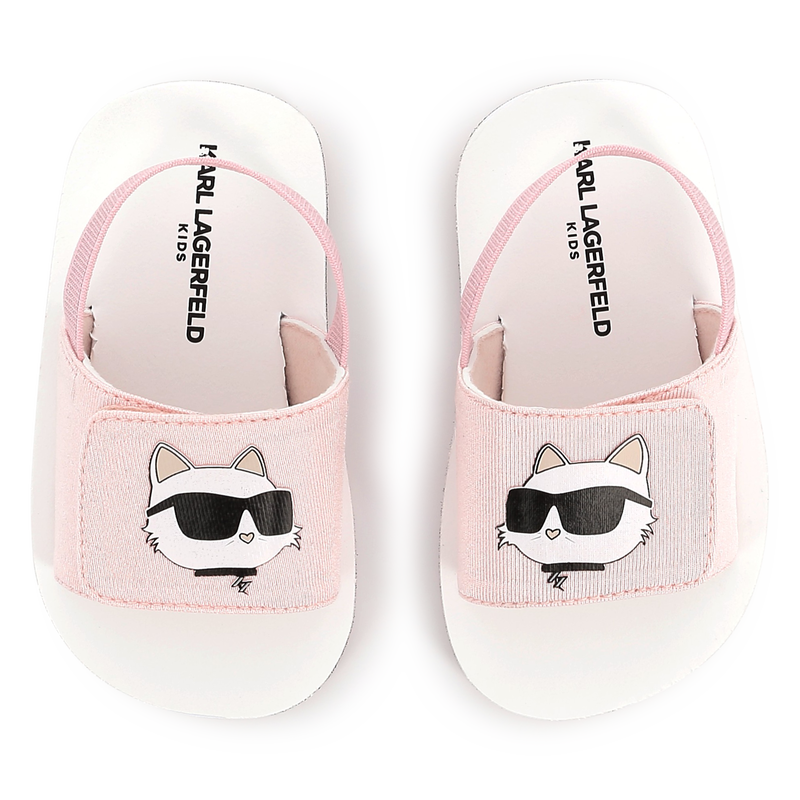 Sand&aacute;lias leves com velcro KARL LAGERFELD KIDS 
                        UNISEX