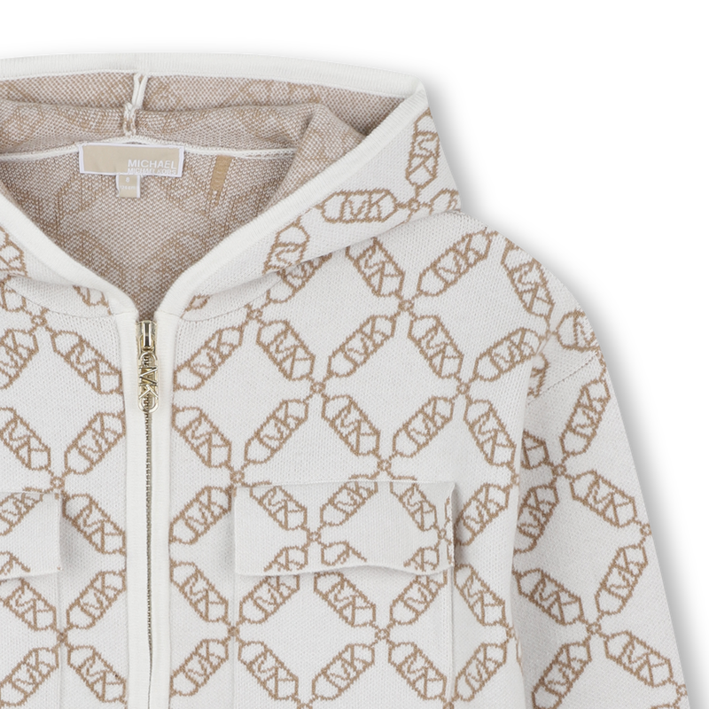 Cardigan com capuz MICHAEL KORS 
                        GIRL