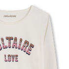 T-shirt de manga comprida estampada ZADIG & VOLTAIRE 
                    GIRL
