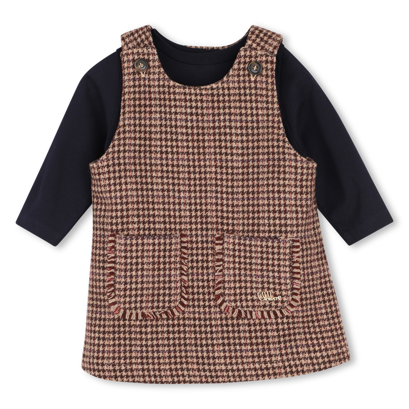 Conjunto vestido e camiseta CHLOE 
                        MENINA