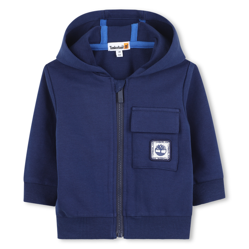 Hooded fleece cardigan TIMBERLAND 
                    BOY