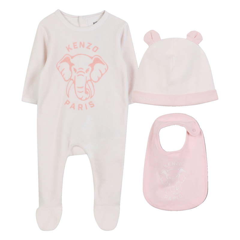 Pijama + chapéu + conjunto babador KENZO KIDS 
                    UNISEX