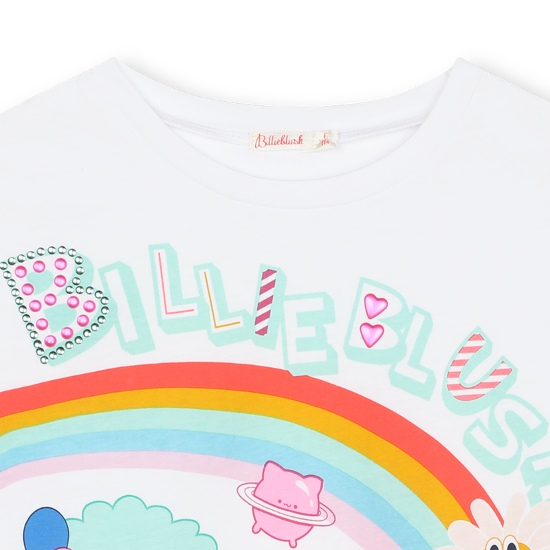 T-shirt larga detalhes tachas BILLIEBLUSH 
                    GIRL