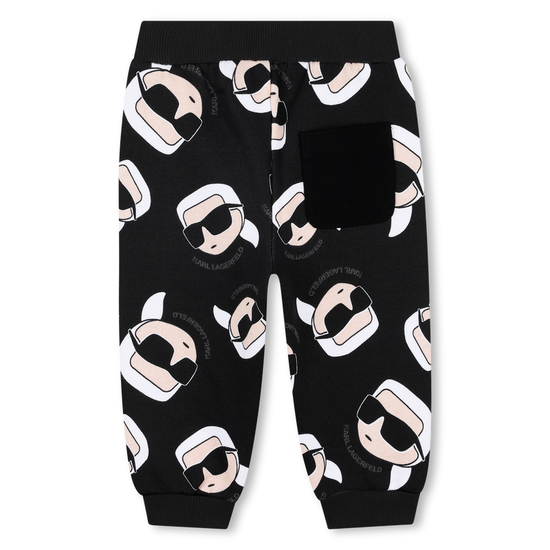 Calças de lã escovada KARL LAGERFELD KIDS 
                    BOY