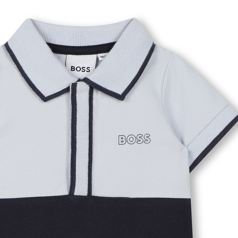 Macac&atilde;o curto blocos de cor BOSS 
                        BOY