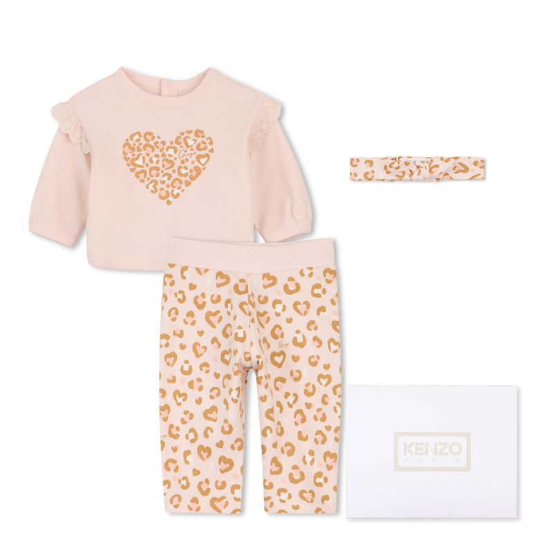 Conjunto de moletom, cal&ccedil;a e pel&uacute;cia KENZO KIDS 
                        MENINA