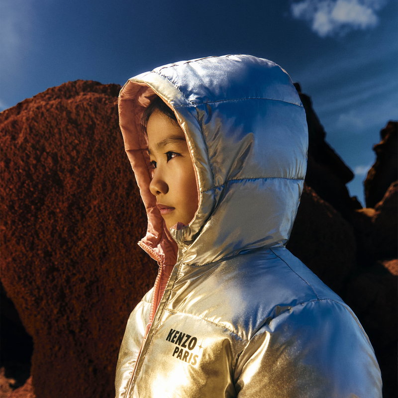 Jaqueta revers&iacute;vel de poli&eacute;ster KENZO KIDS 
                        GIRL