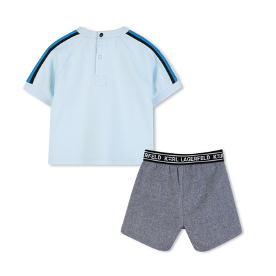 CONJUNTO DE T-SHIRTS E CAL&Ccedil;&Otilde;ES KARL LAGERFELD KIDS BOY