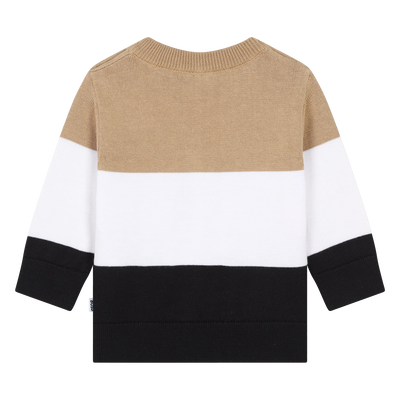 Camisola &agrave;s riscas de algod&atilde;o BOSS BOY