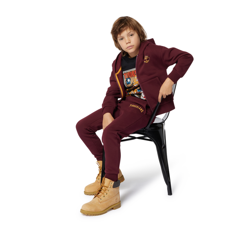 Cardigã em moletão com capuz TIMBERLAND 
                    BOY