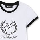 T-shirt de manga curta KARL LAGERFELD KIDS 
                    GIRL