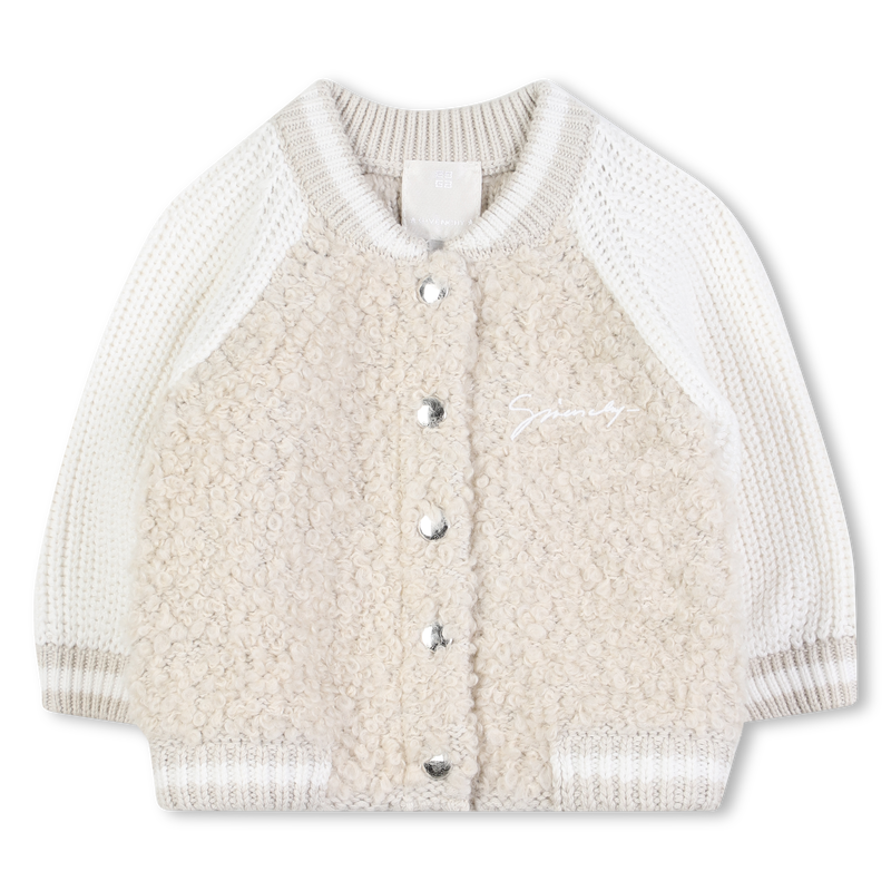 Cardigã bicolor GIVENCHY 
                    GIRL