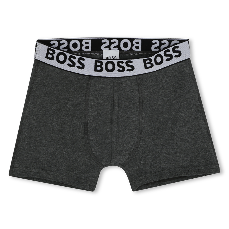 Lote de 3 boxers em algod&atilde;o BOSS 
                        BOY