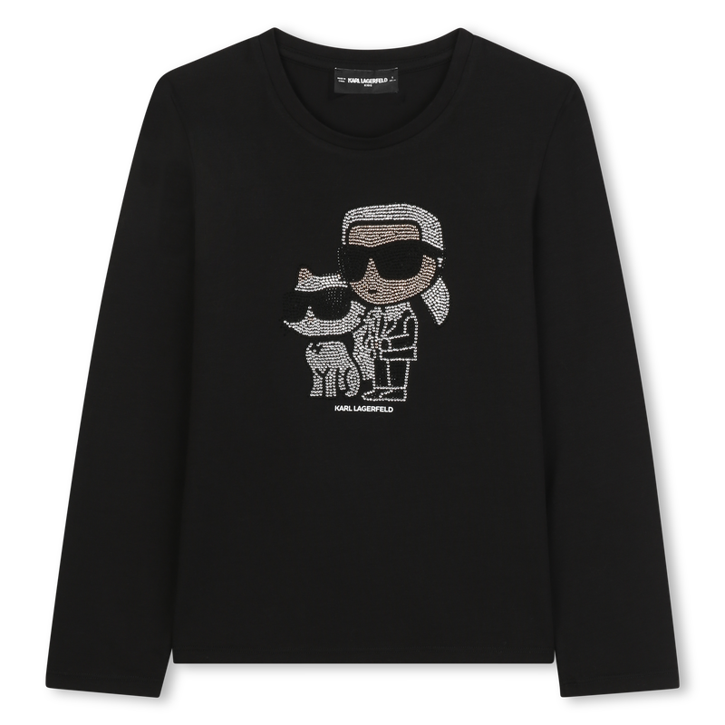 Camiseta de manga comprida KARL LAGERFELD KIDS 
                    GIRL