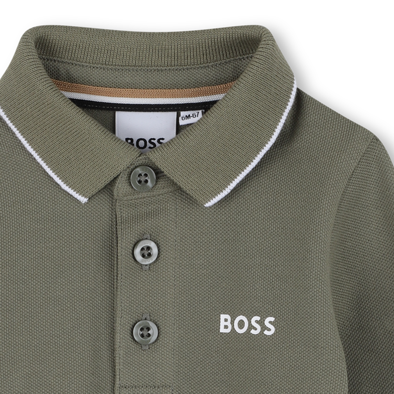 Camisa pólo de manga comprida BOSS 
                    BOY