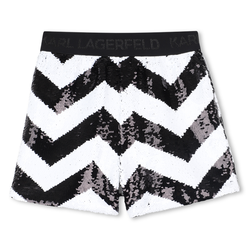 Calções em espinha de peixe KARL LAGERFELD KIDS 
                    GIRL