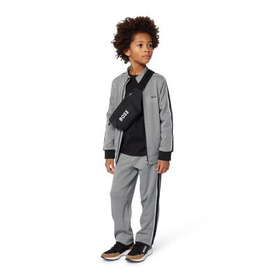 Cardig&atilde; estampado com fecho BOSS BOY