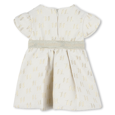 Vestido cerim&oacute;nia em jacquard KARL LAGERFELD KIDS GIRL