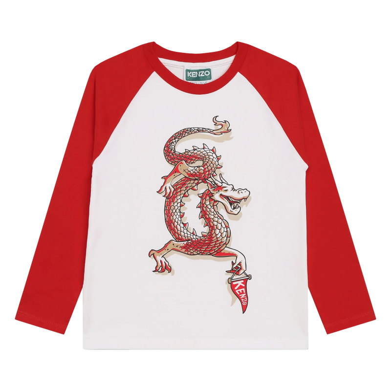 Printed cotton T-shirt KENZO KIDS 
                    BOY