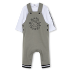 Conjunto de macac&atilde;o e camiseta KARL LAGERFELD KIDS 
                    BOY