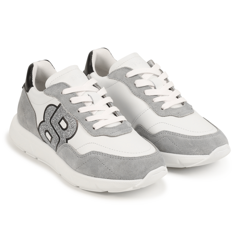 Sapatilhas pele com atacadores BOSS 
                        GIRL