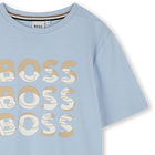 T-shirt manga curta em algod&atilde;o BOSS 
                    BOY