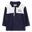 Polo bicolor de algod&atilde;o com rebordo canelado TIMBERLAND 
                    BOY