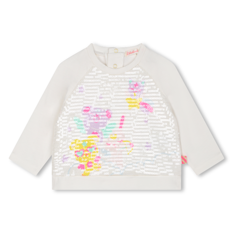 T-shirt de algod&atilde;o lantejoulas BILLIEBLUSH 
                        GIRL