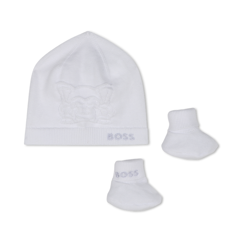 Hat and booties matching set BOSS 
                    UNISEX