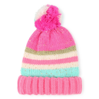 Gorro &agrave;s riscas com pompom BILLIEBLUSH 
                    GIRL