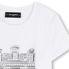 T-shirt com estampa KARL LAGERFELD KIDS 
                    GIRL