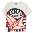 T-shirt manga curta em algod&atilde;o KENZO KIDS 
                    UNISSEX