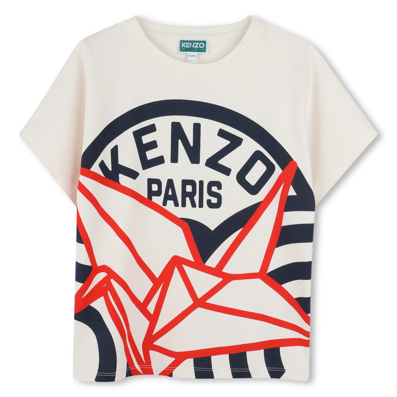 T-shirt manga curta em algod&atilde;o KENZO KIDS 
                        UNISSEX