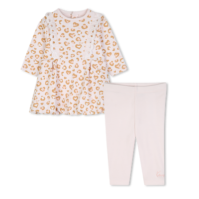 Conjunto de vestido e legging KENZO KIDS MENINA