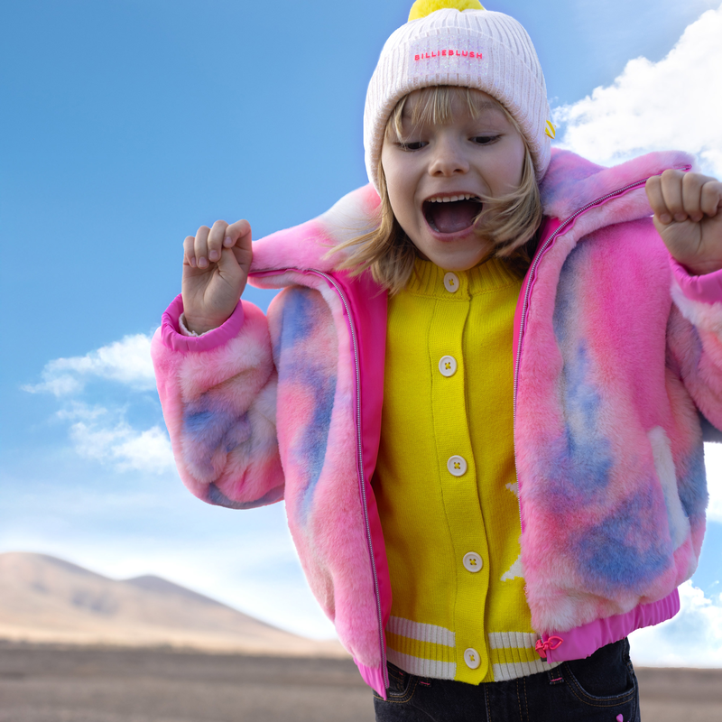 Casaco de l&atilde; fofo BILLIEBLUSH 
                        GIRL