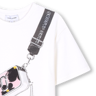Vestido mangas curtas algod&atilde;o MARC JACOBS 
                    GIRL