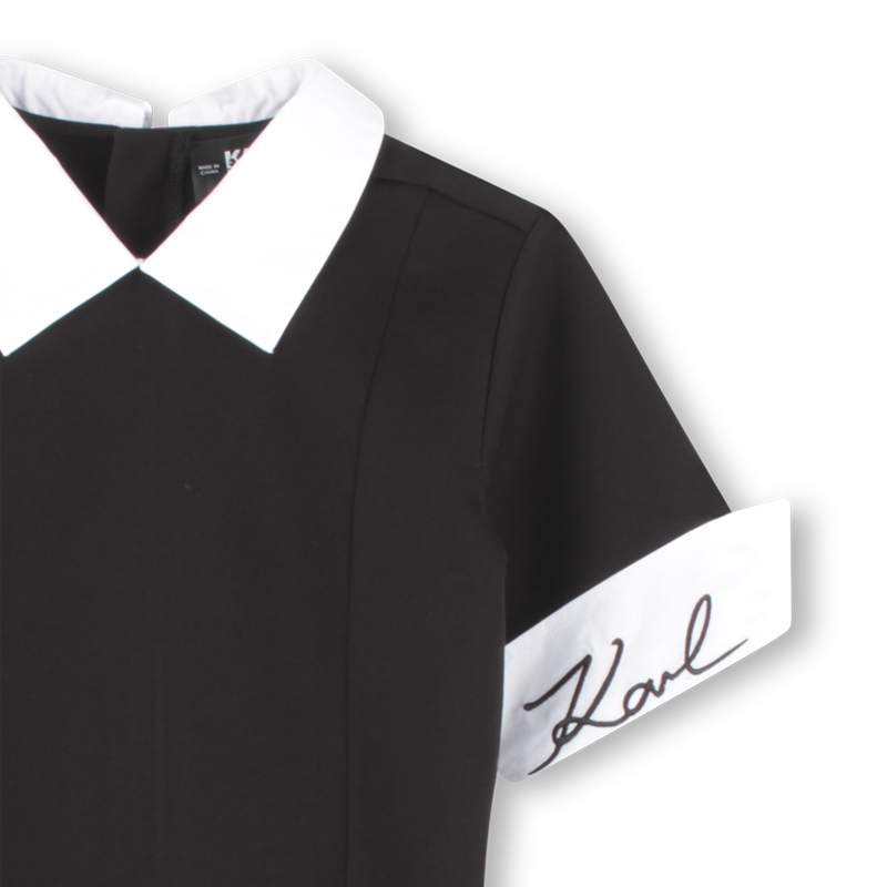 Vestido de manga curta KARL LAGERFELD KIDS 
                        GIRL