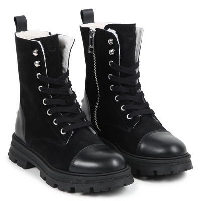 Botas de couro com atacadores ZADIG & VOLTAIRE GIRL