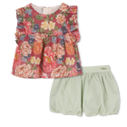 Top + conjunto de cal&ccedil;as inchadas CHLOE 
                    MENINA
