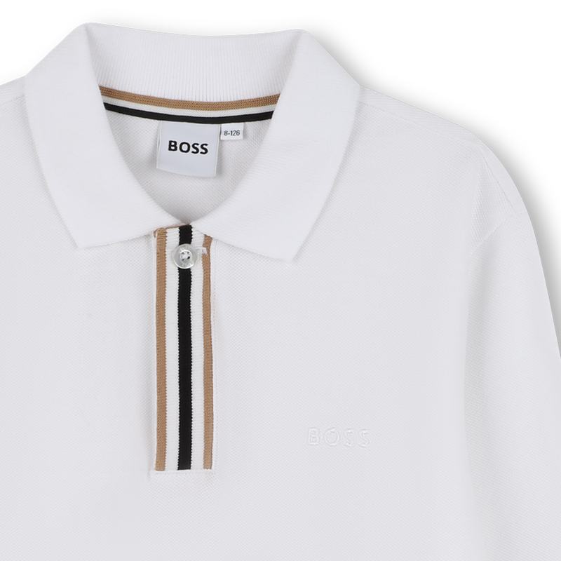 Camisa pólo de manga comprida BOSS 
                    BOY