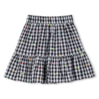 Saia de algod&atilde;o gingham BILLIEBLUSH 
                    GIRL