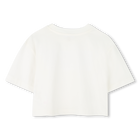 T-shirt bordada em algod&atilde;o MICHAEL KORS 
                    GIRL