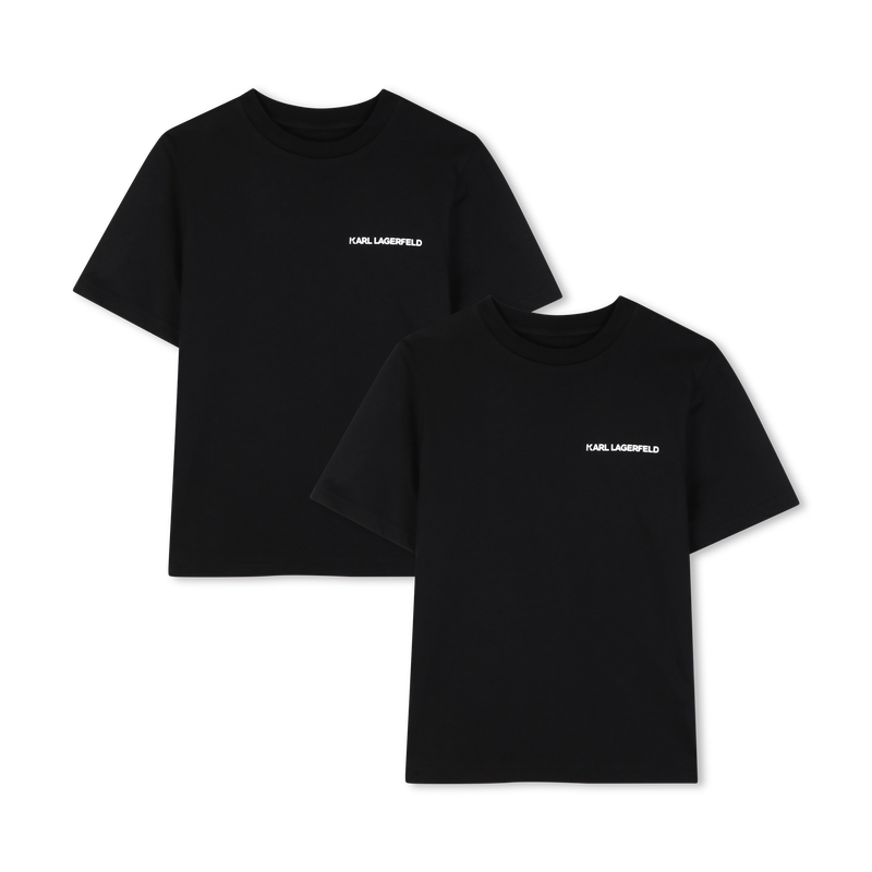 CONJUNTO DE 2 T-SHIRTS DE MANGAS CURTAS KARL LAGERFELD KIDS 
                        BOY