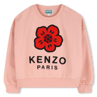 Moletom de l&atilde; n&atilde;o escovada KENZO KIDS 
                    GIRL